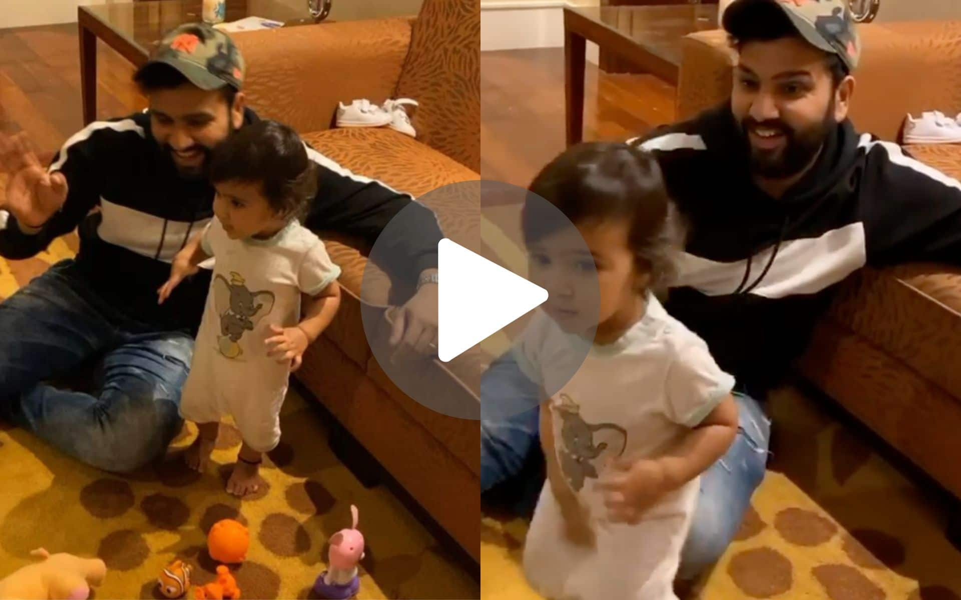 Jasprit Bumrah's Youngest Fan: Rohit Sharma's Daughter Imitated Pacer’s Action